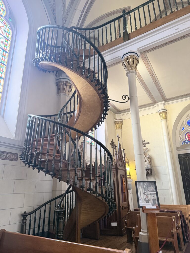 Days 4 & 5 - From Sacred Stairs to Endless Sands: Santa Fe to Great Sand Dunes lorreto church